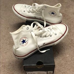 White high tops converse